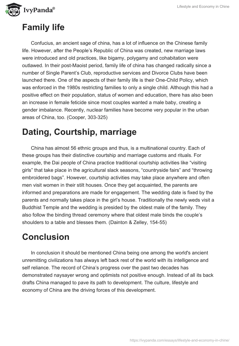 Lifestyle and Economy in Chine. Page 3