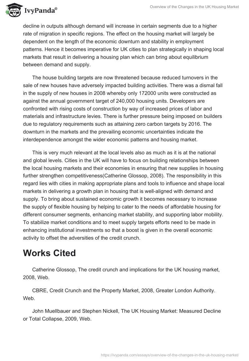 Overview of the Changes in the UK Housing Market. Page 2