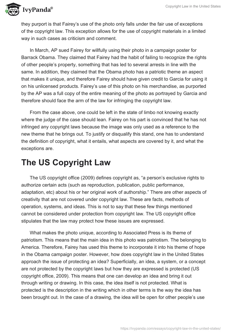 Copyright Law in the United States. Page 2