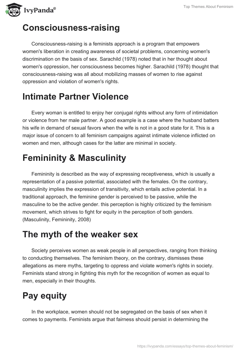 Top Themes About Feminism. Page 2