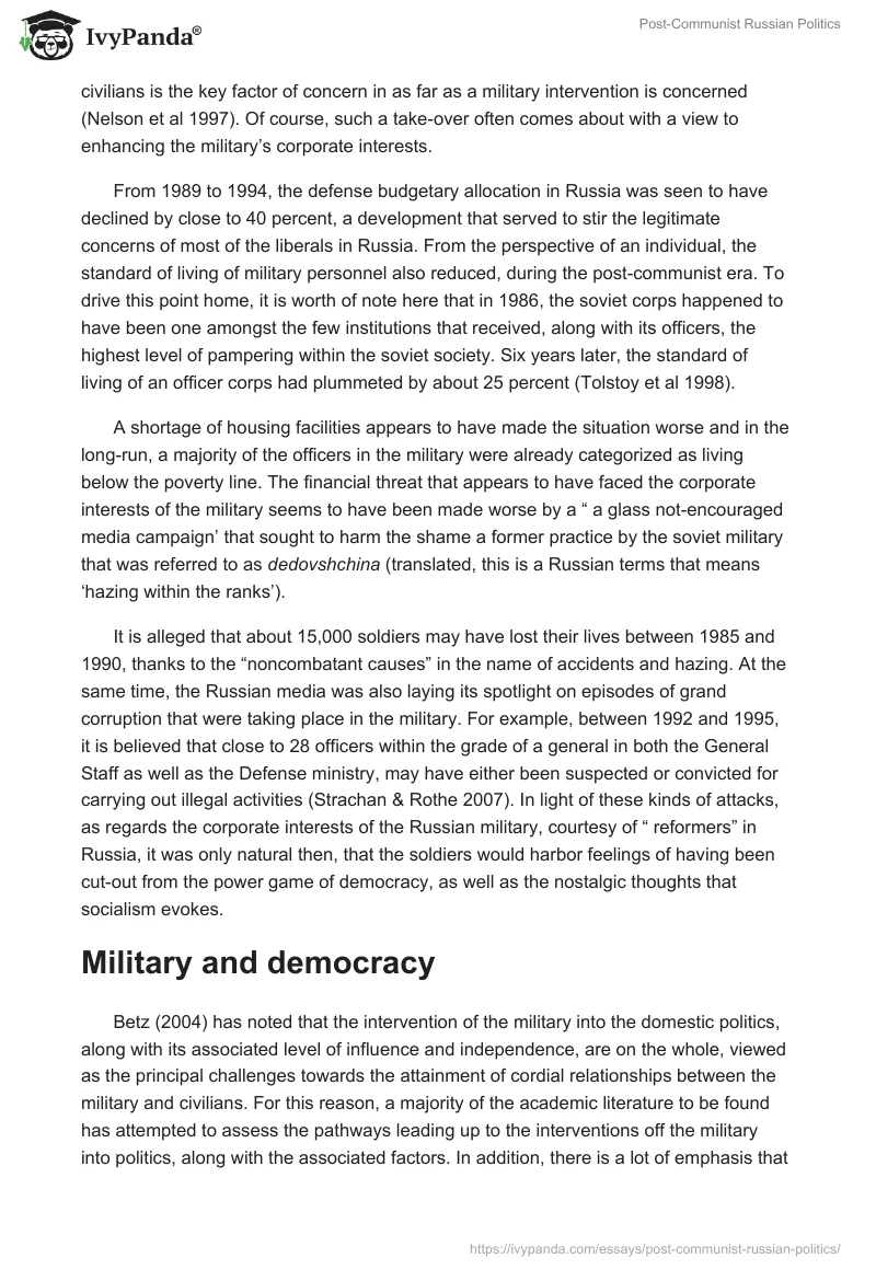 Post-Communist Russian Politics. Page 3
