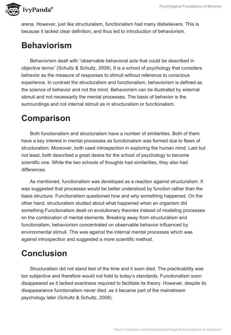 Psychological Foundations of Behavior. Page 2
