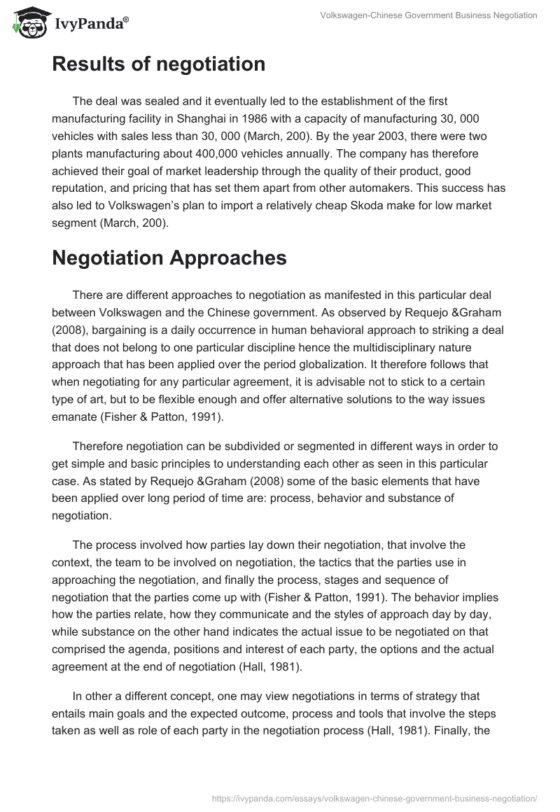 Volkswagen-Chinese Government Business Negotiation. Page 3