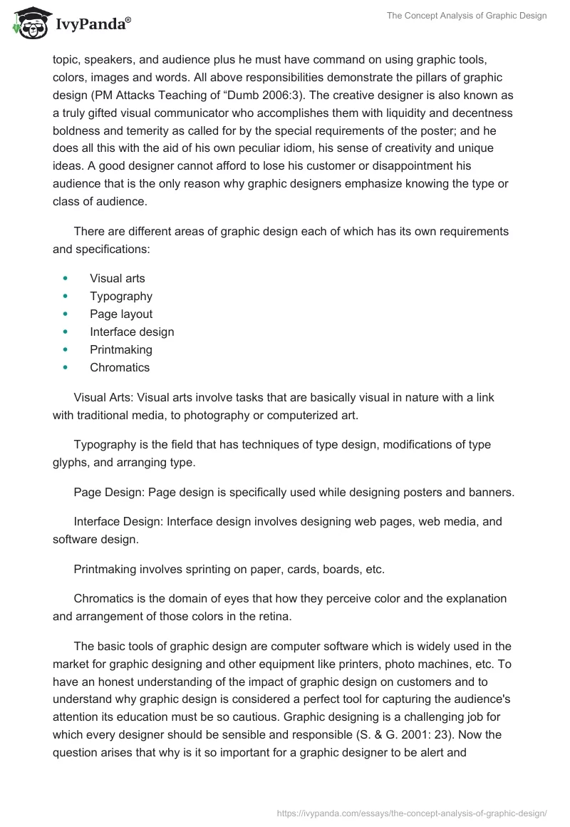 The Concept Analysis of Graphic Design. Page 2