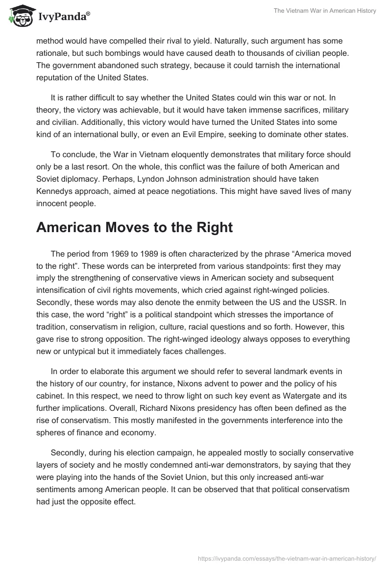 The Vietnam War in American History. Page 2