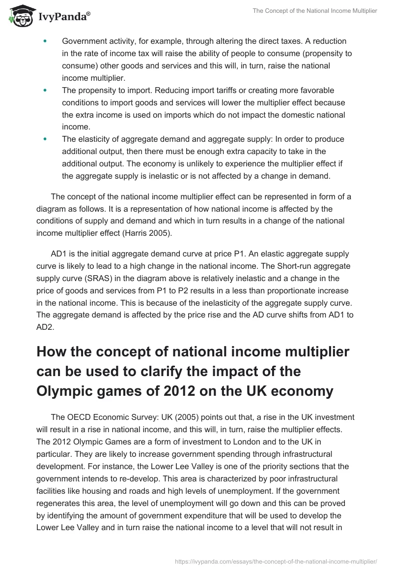 The Concept of the National Income Multiplier. Page 2