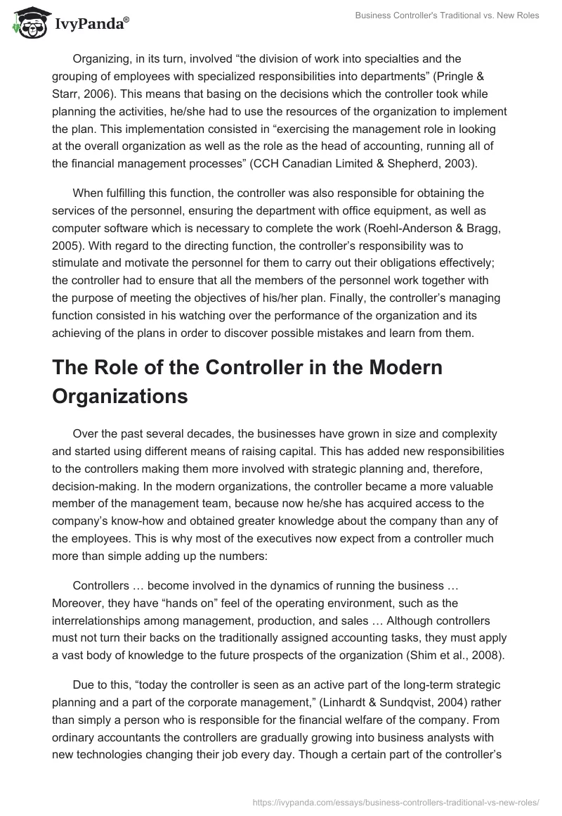 Business Controller's Traditional vs. New Roles. Page 3
