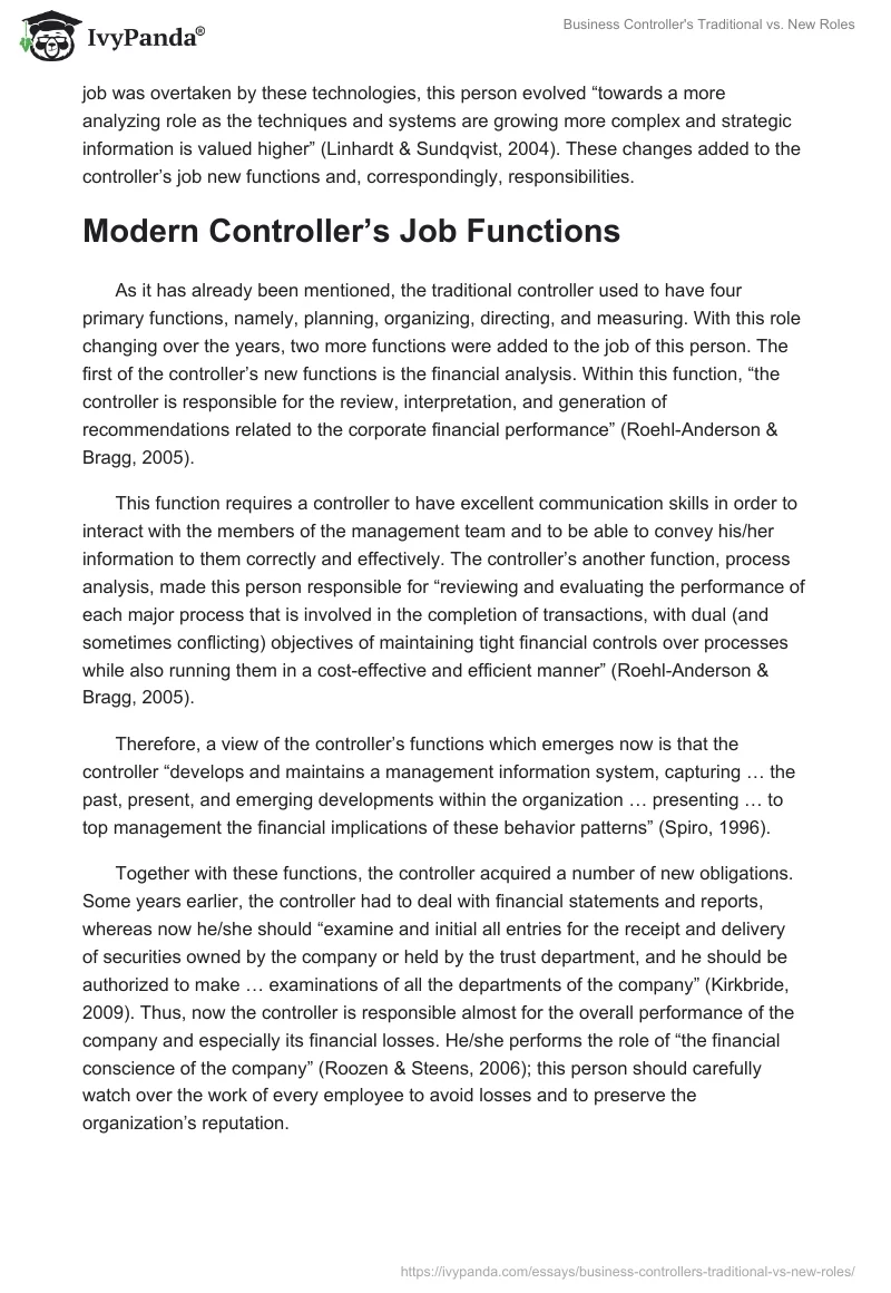 Business Controller's Traditional vs. New Roles. Page 4