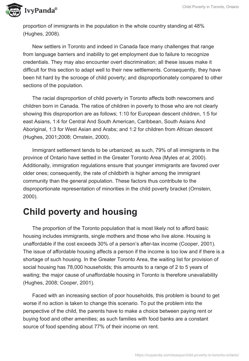 Child Poverty in Toronto, Ontario. Page 4