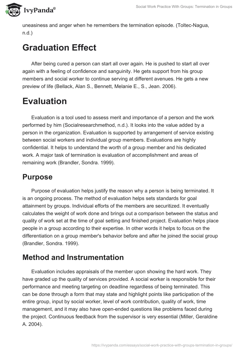 Social Work Practice With Groups: Termination in Groups. Page 4