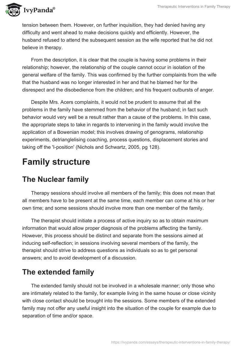 Therapeutic Interventions in Family Therapy. Page 3