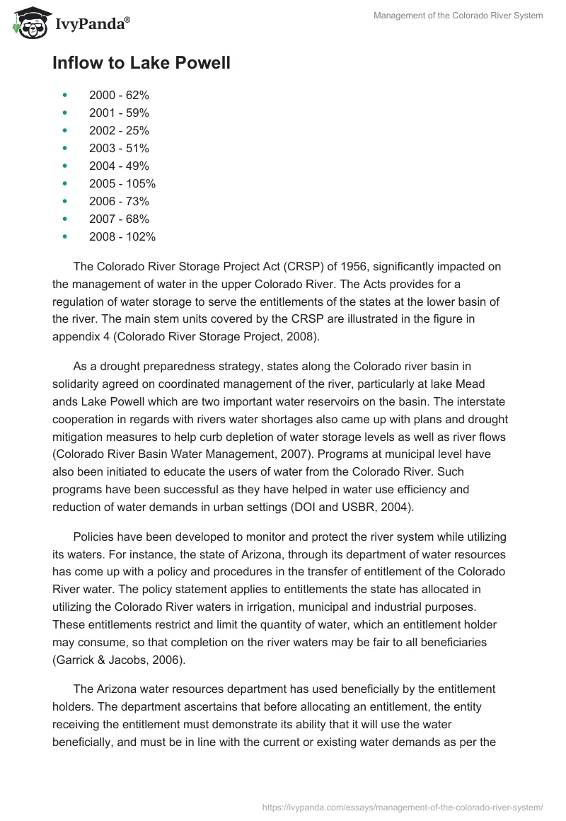 Management of the Colorado River System. Page 4