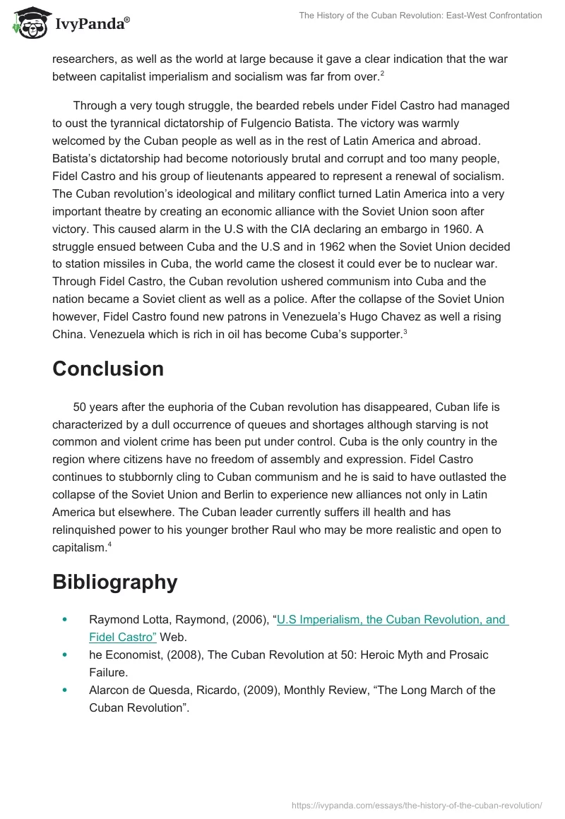 The History of the Cuban Revolution: East-West Confrontation. Page 2