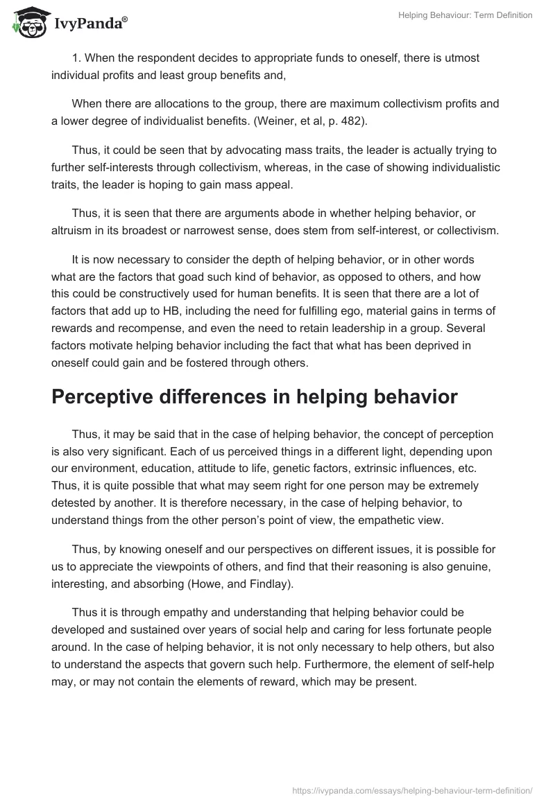 Helping Behaviour: Term Definition. Page 2