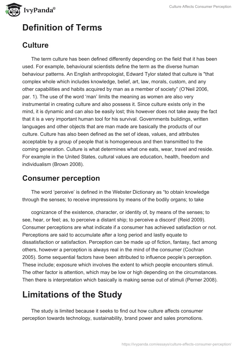 Culture Affects Consumer Perception. Page 3