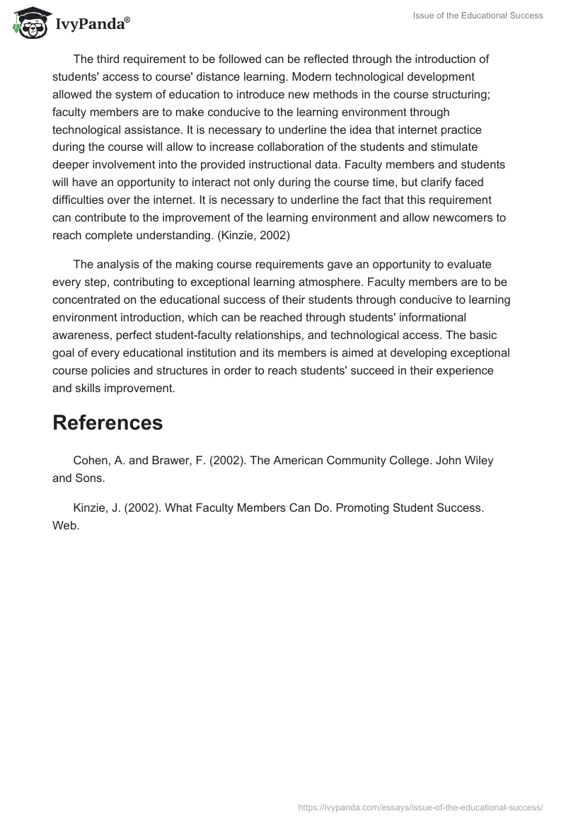 Issue of the Educational Success. Page 2