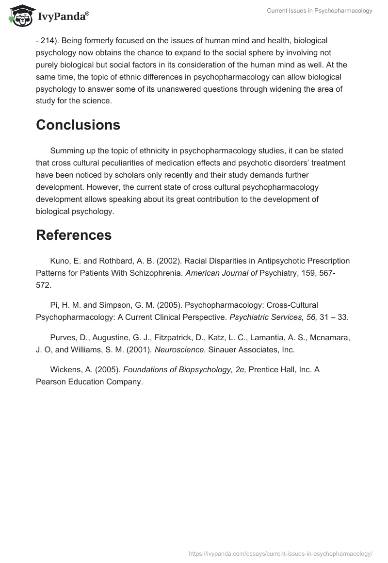 Current Issues in Psychopharmacology. Page 4