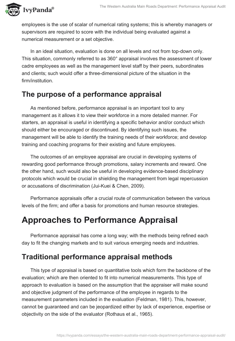 The Western Australia Main Roads Department: Performance Appraisal Audit. Page 2