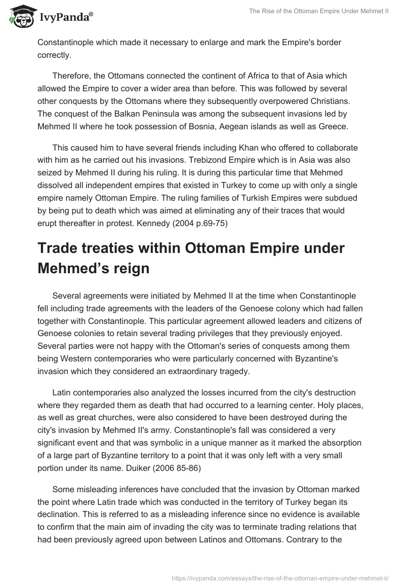 The Rise of the Ottoman Empire Under Mehmet II. Page 3