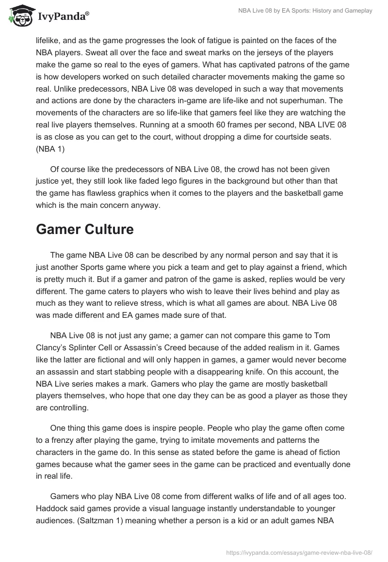 NBA Live 08 by EA Sports: History and Gameplay. Page 5