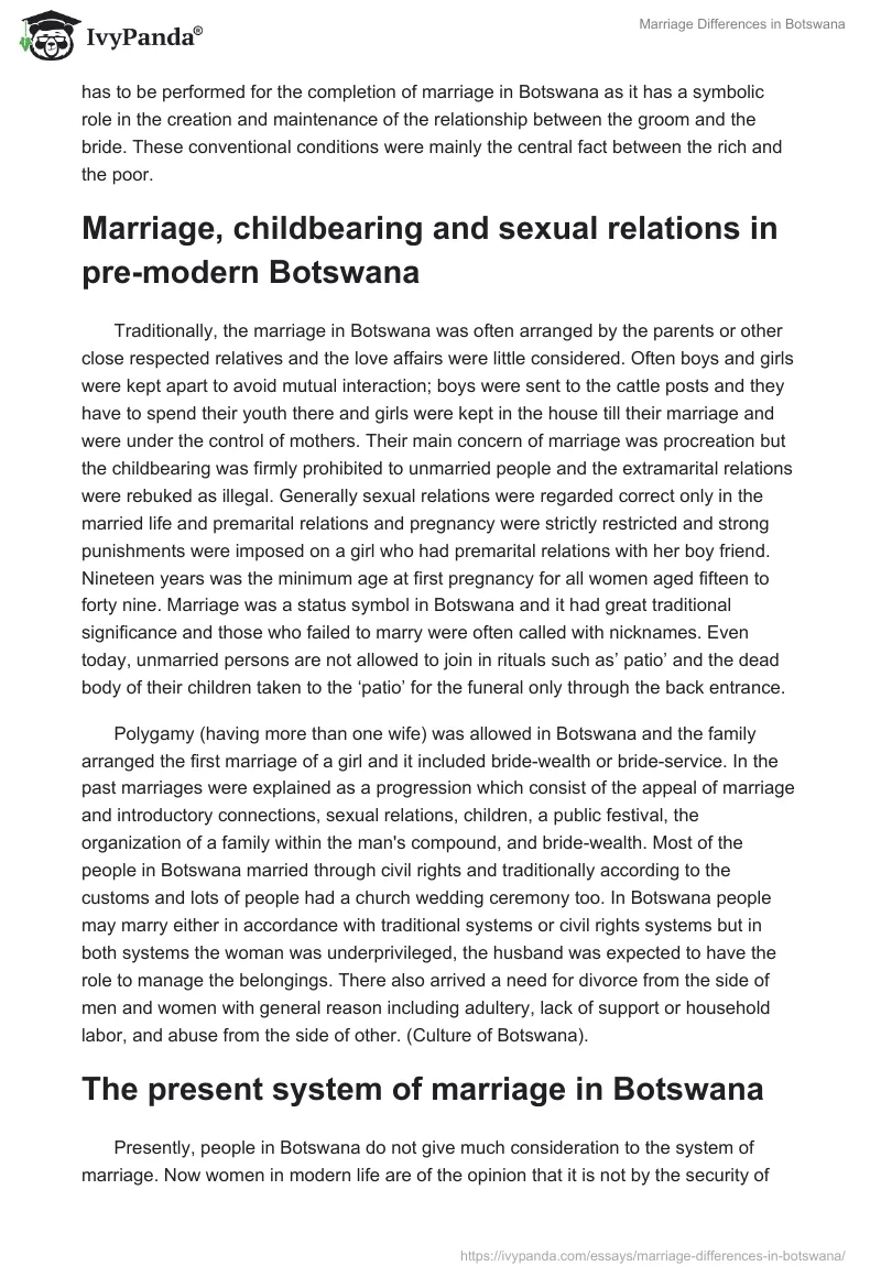 Marriage Differences in Botswana. Page 3