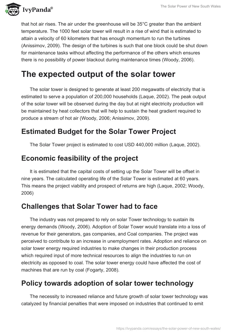 The Solar Power of New South Wales. Page 2