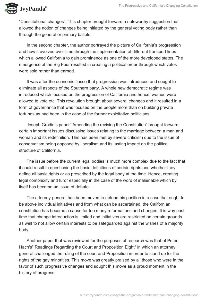 The Progressive and California’s Changing Constitution. Page 2
