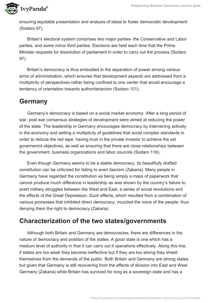 Relationship Between Democracy and the State. Page 3