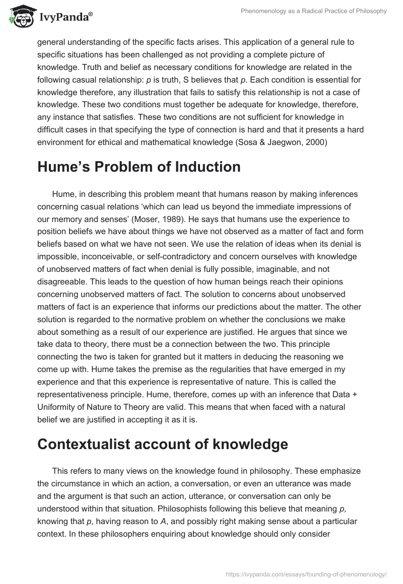 Phenomenology as a Radical Practice of Philosophy. Page 3