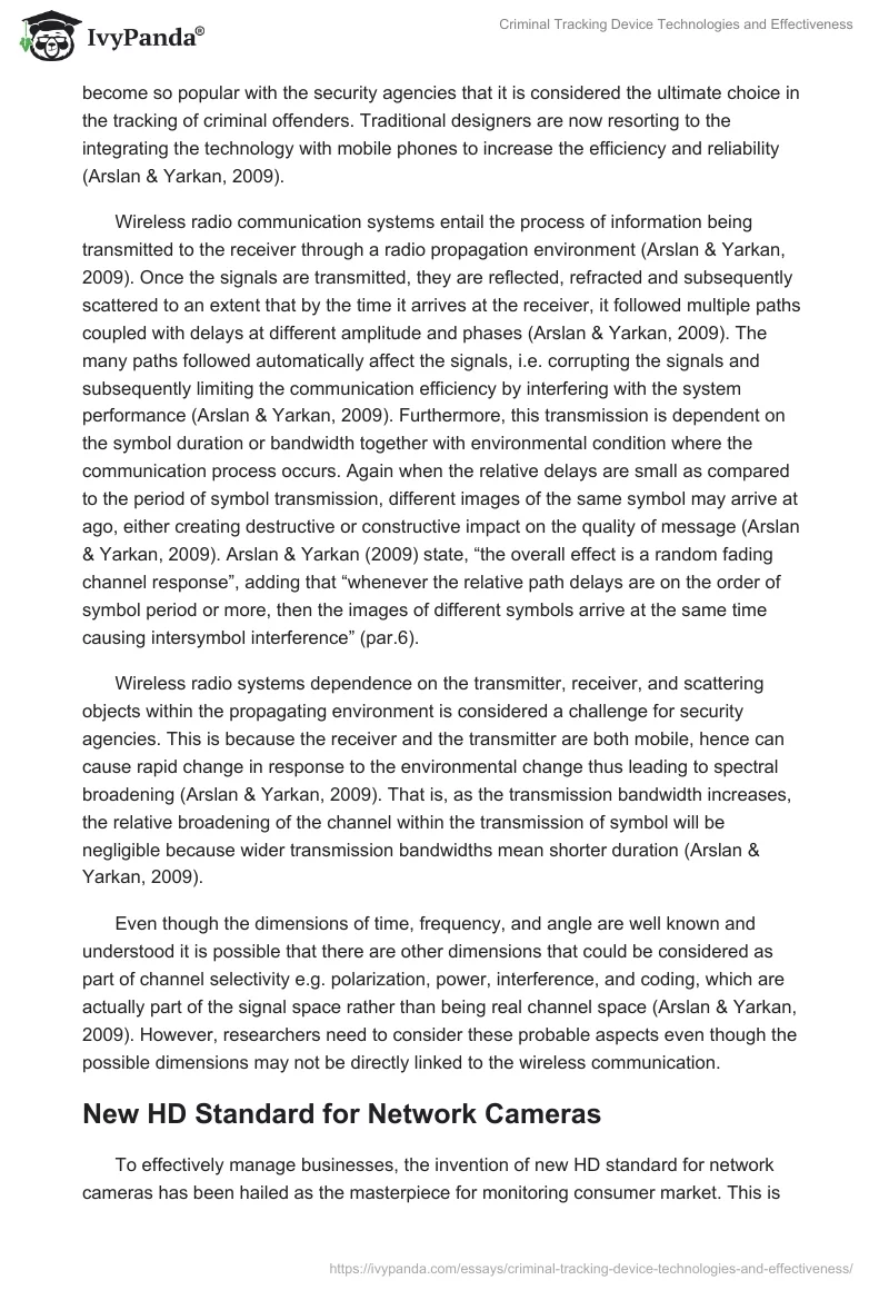 Criminal Tracking Device Technologies and Effectiveness. Page 4