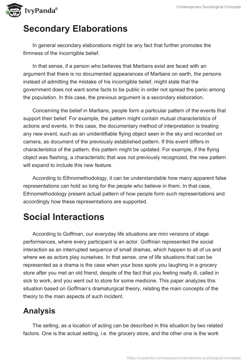 Contemporary Sociological Concepts. Page 2