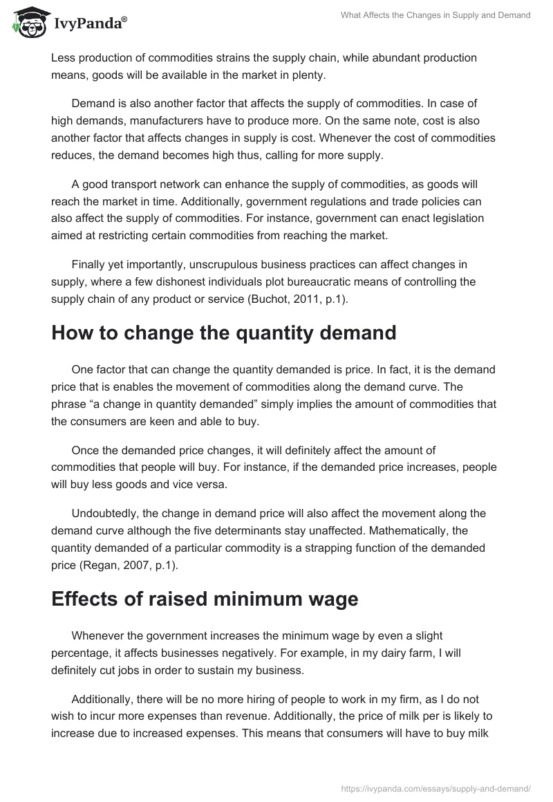 What Affects the Changes in Supply and Demand. Page 2