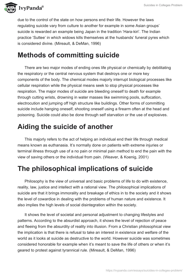Suicides in Colleges Problem. Page 3