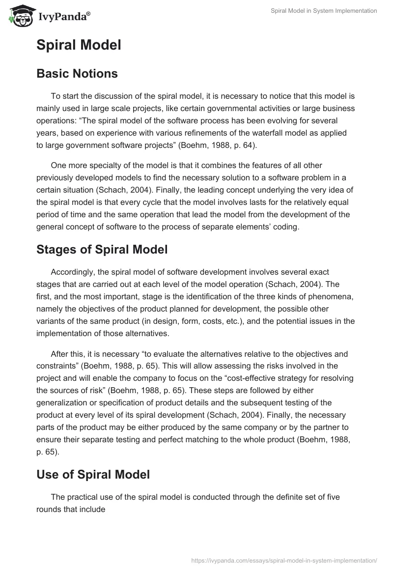 Spiral Model in System Implementation. Page 2