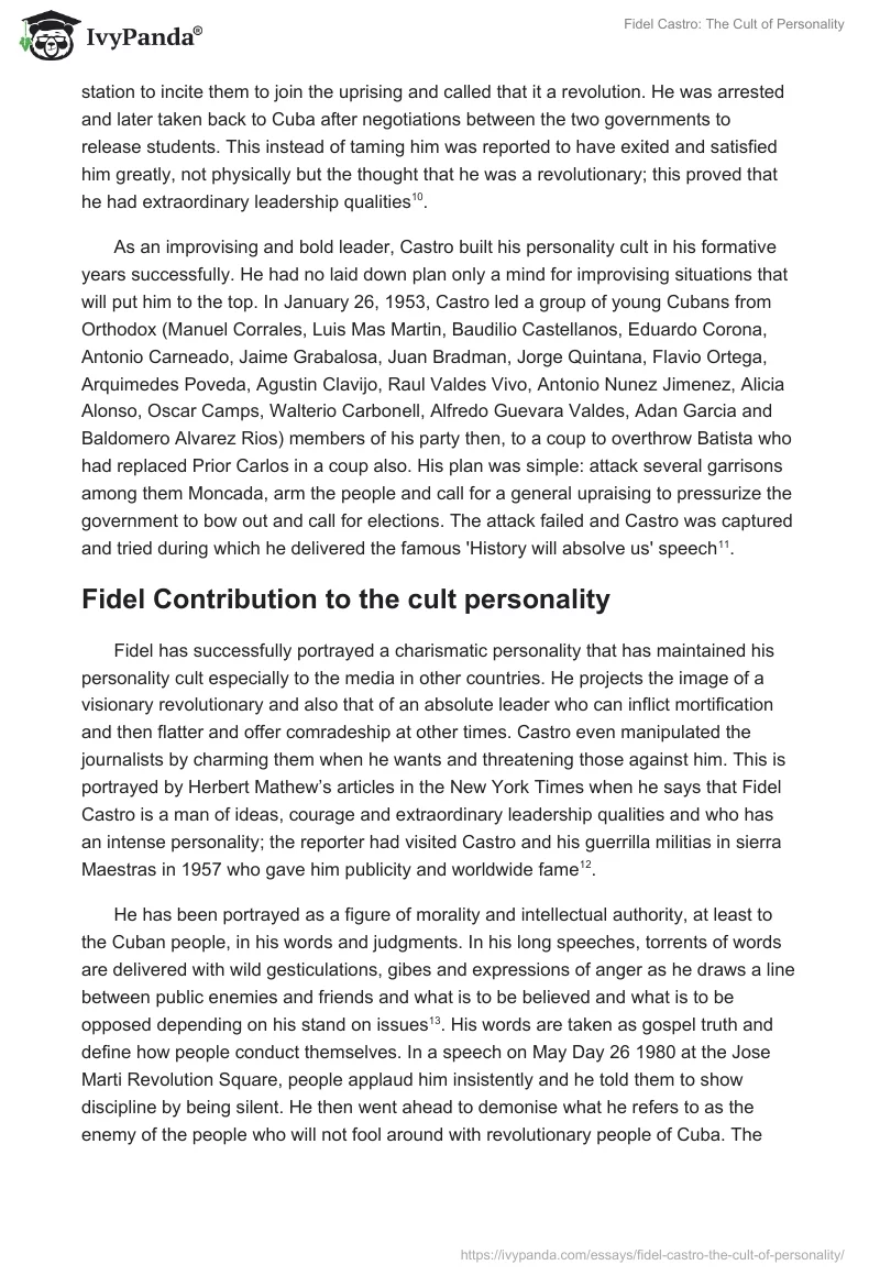 Fidel Castro: The Cult of Personality. Page 3