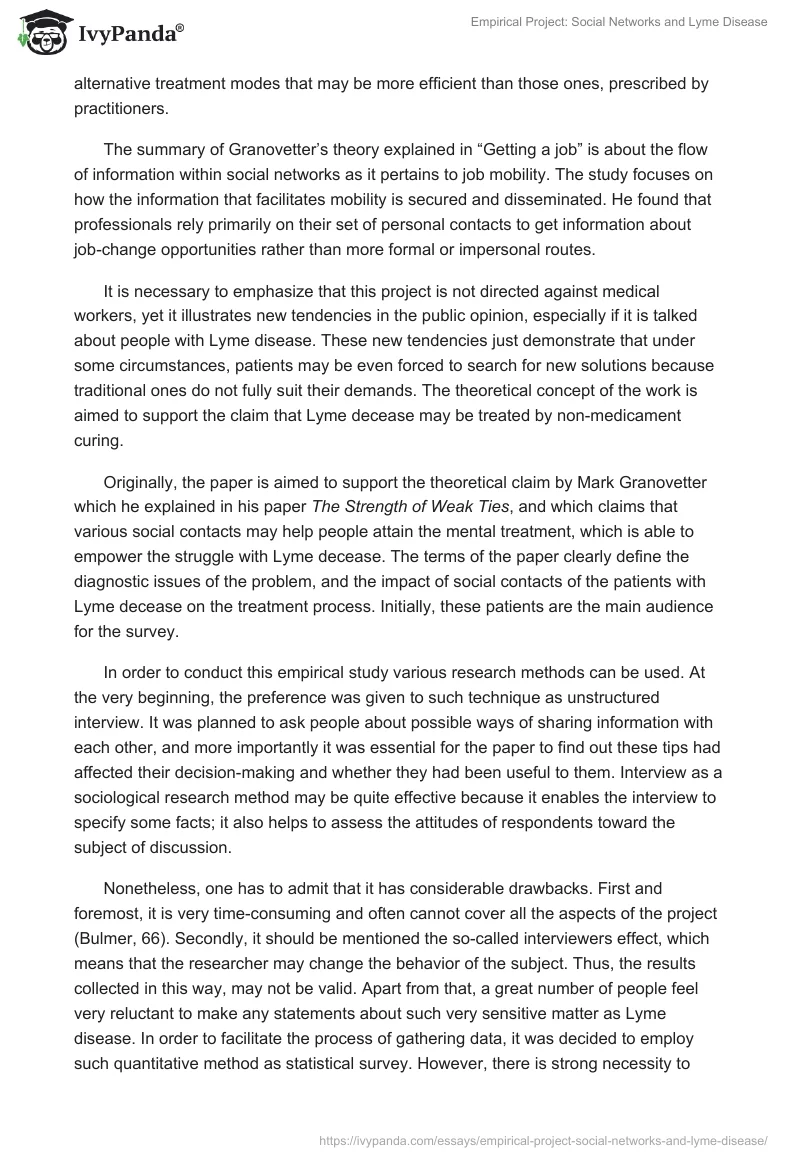 Empirical Project: Social Networks and Lyme Disease. Page 2