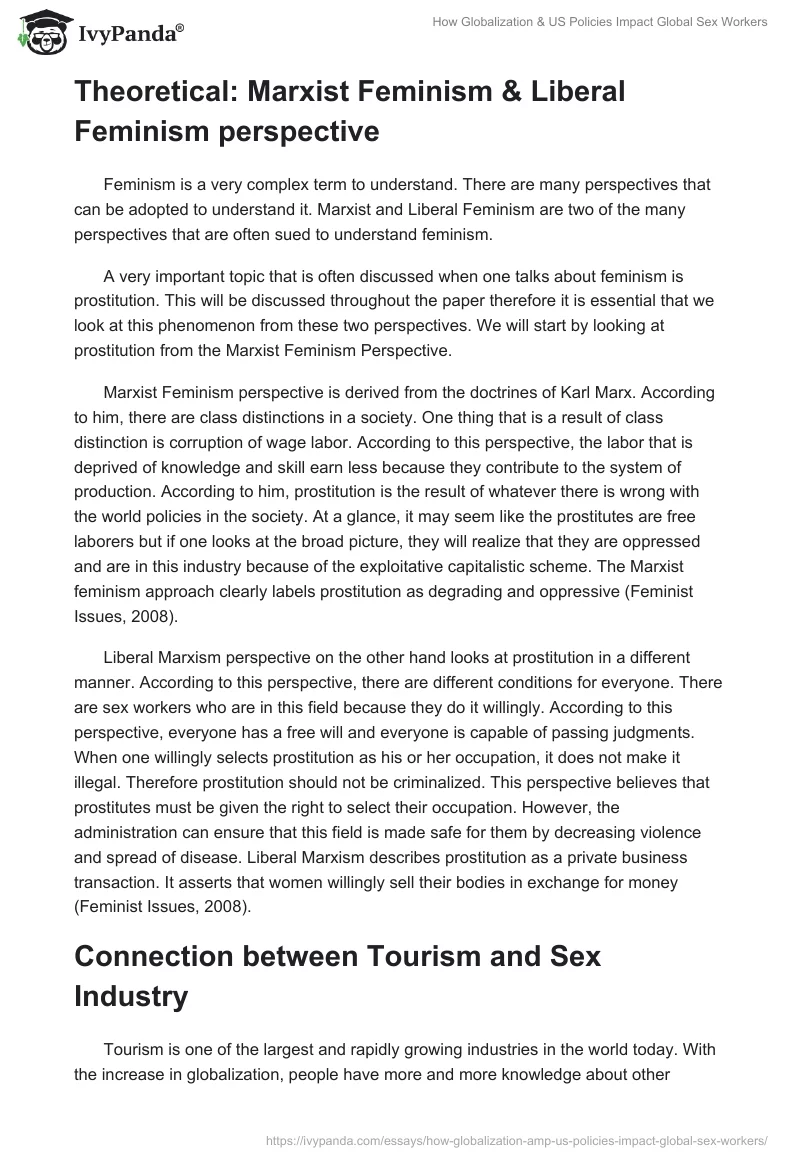 How Globalization & US Policies Impact Global Sex Workers. Page 2