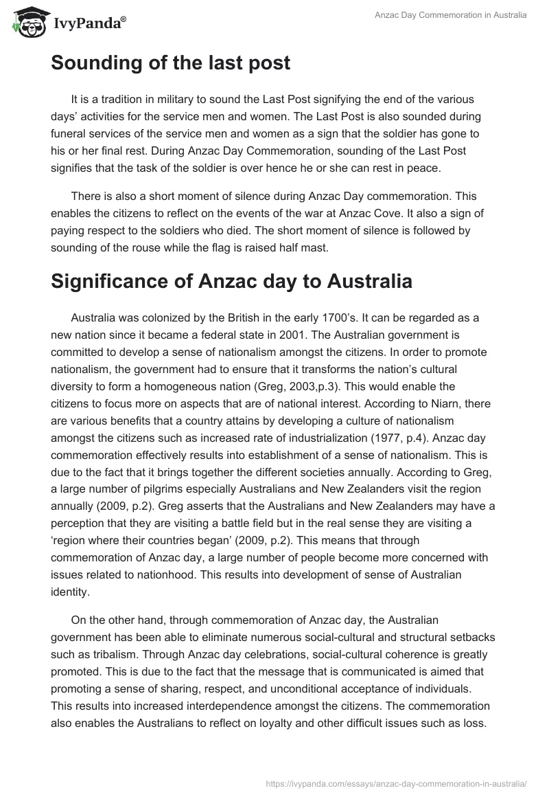 Anzac Day Commemoration in Australia. Page 3