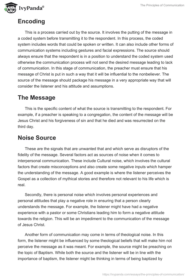 The Principles of Communication. Page 3