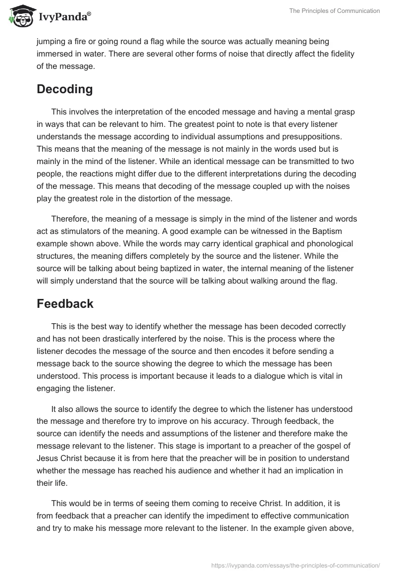 The Principles of Communication. Page 4