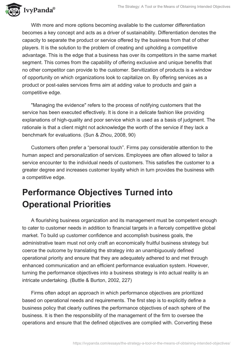The Strategy: A Tool or the Means of Obtaining Intended Objectives. Page 3