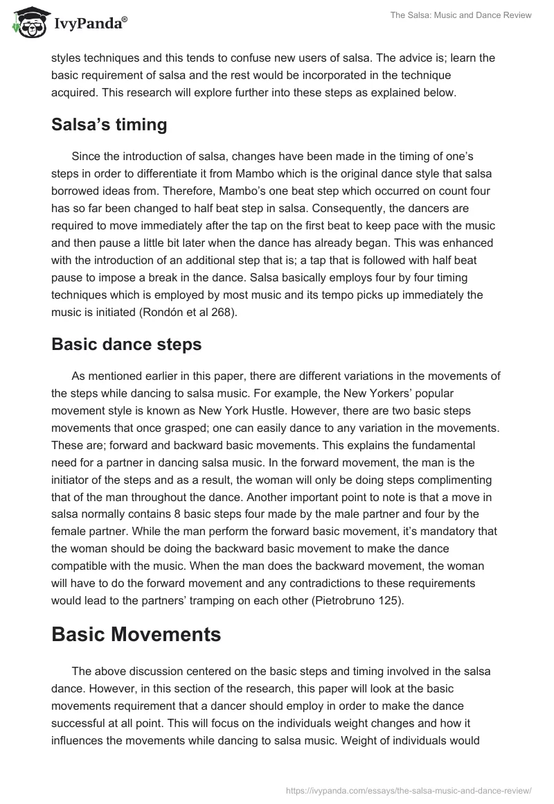 The Salsa: Music and Dance Review. Page 3
