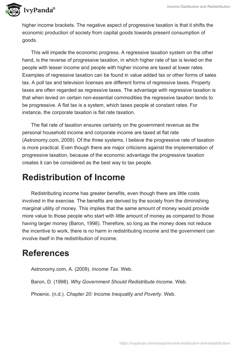 Income Distribution and Redistribution. Page 2