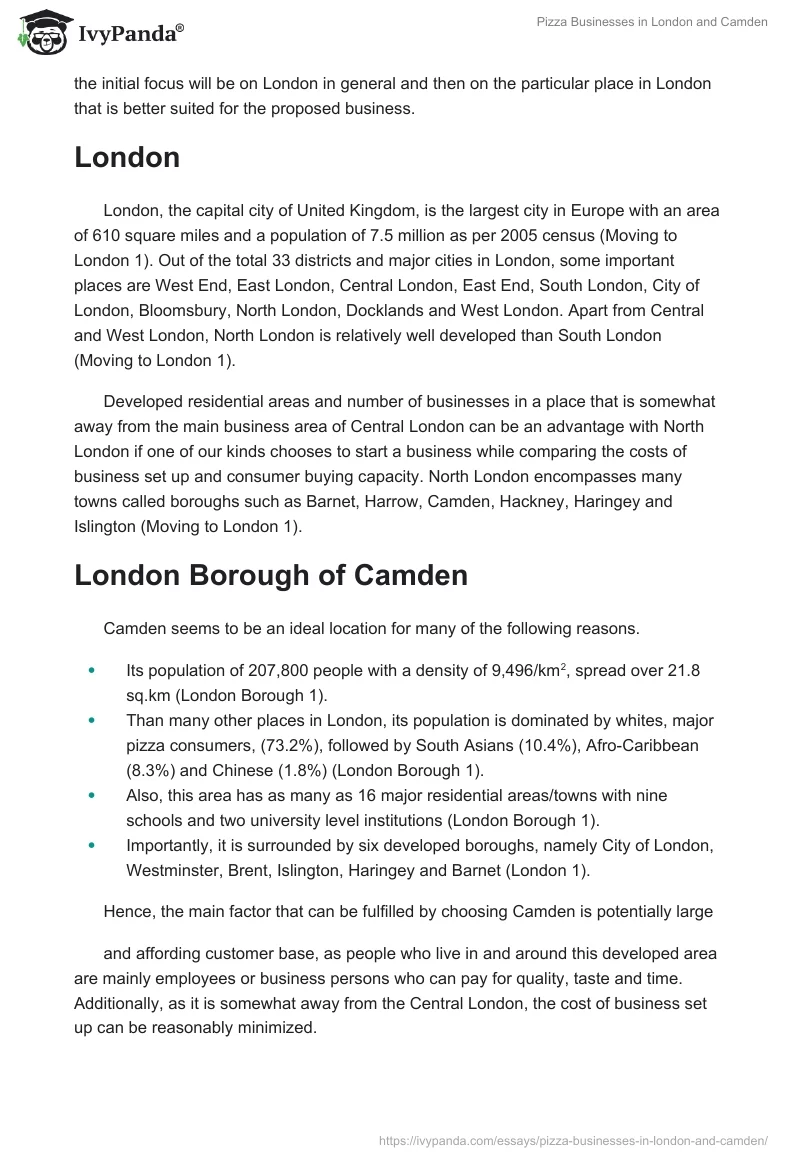 Pizza Businesses in London and Camden. Page 2