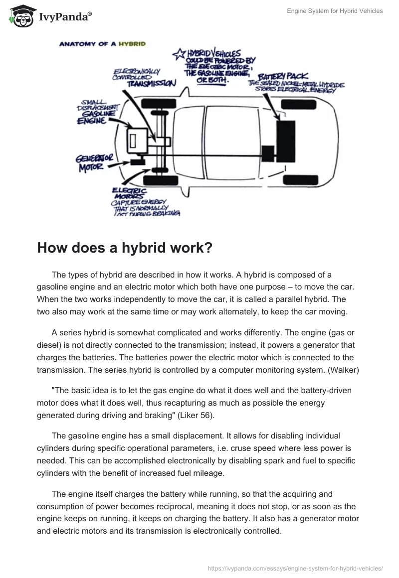 Engine System for Hybrid Vehicles. Page 3