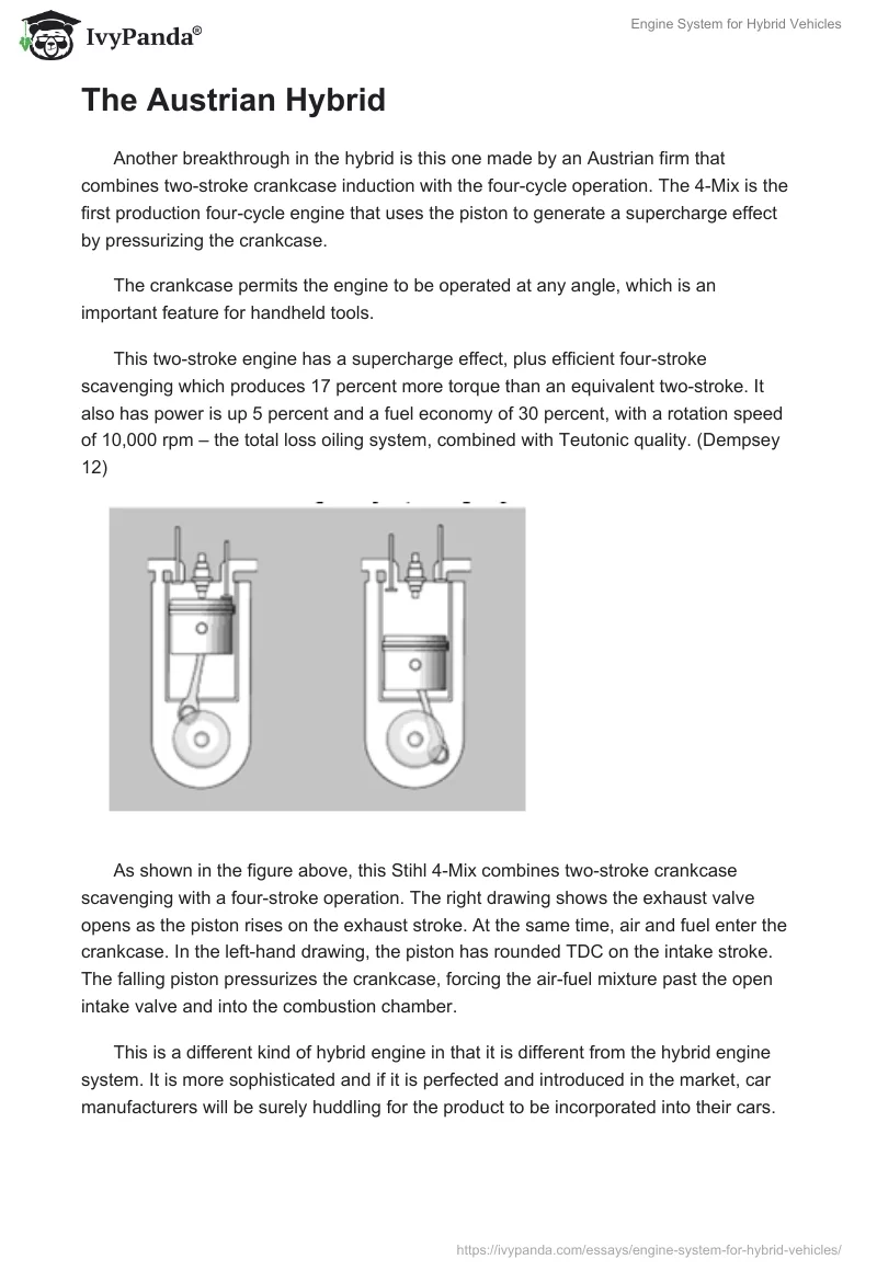 Engine System for Hybrid Vehicles. Page 4