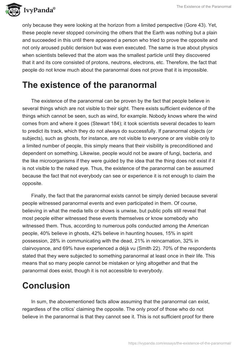 The Existence of the Paranormal. Page 2