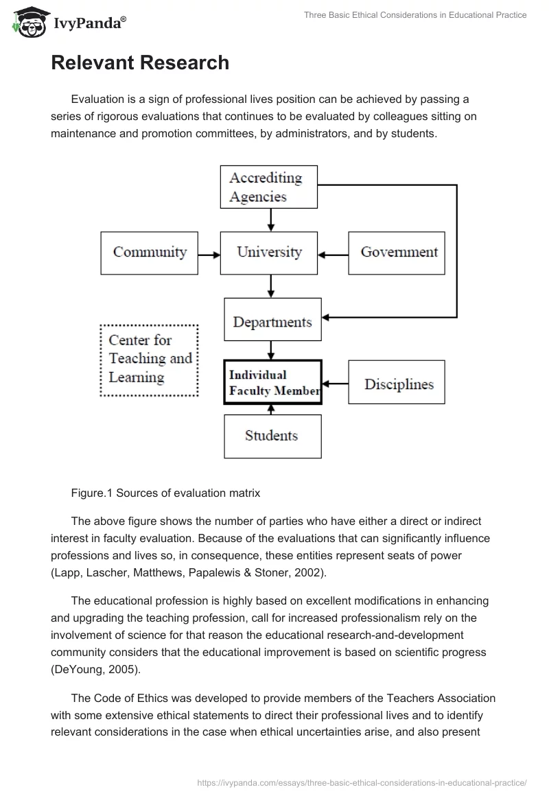 Three Basic Ethical Considerations in Educational Practice. Page 2