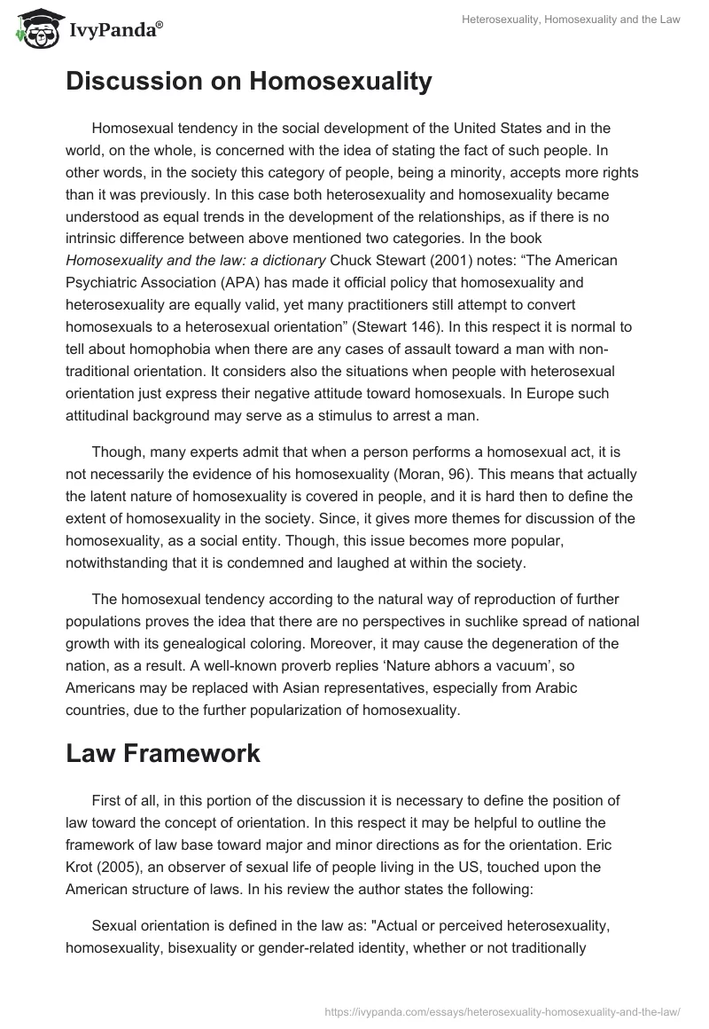 Heterosexuality, Homosexuality and the Law. Page 3