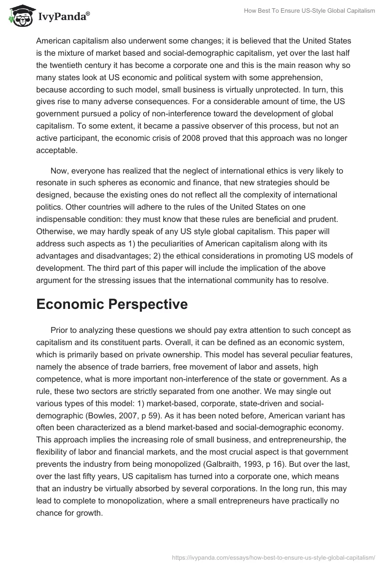 How Best To Ensure US-Style Global Capitalism. Page 2